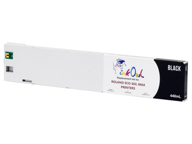 440ml BLACK Compatible Cartridge for Roland ECO-SOL MAX Printers (ESL3-4BK)