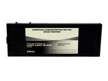 220ml Black Dye Screenprinting Cartridge for EPSON 4880 - LIGHT LIGHT BLACK Slot