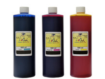 3x500ml Cyan, Magenta, Yellow Ink for use in CANON printers