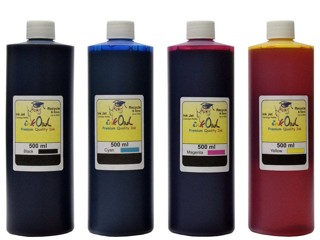 4x500ml Black, Cyan, Magenta, Yellow Ink for most BROTHER printers