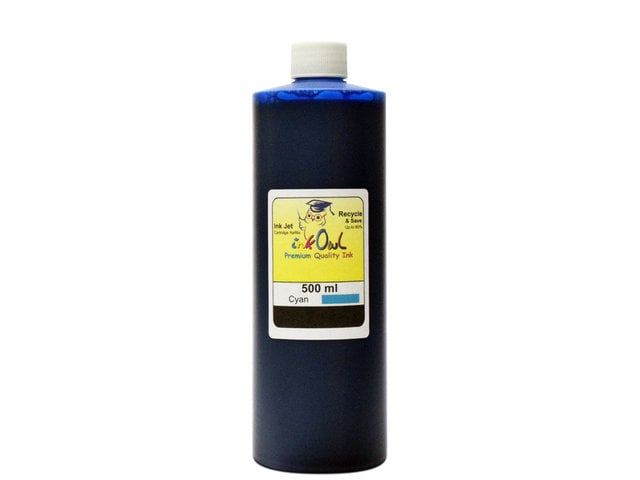 500ml FADE RESISTANT Dye Cyan Ink for EPSON EcoTank Printers using 502, 512, 522, 552, 664, and other ink