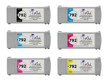 6-Pack of Remanufactured 775ml HP #792 Cartridges for DesignJet L26100, L26500, L26800, Latex 210, 260, 280