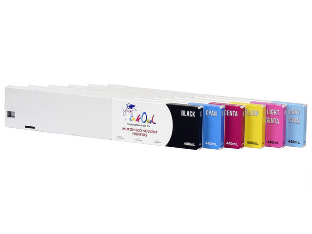 6x440ml Compatible Cartridge Pack for Mutoh ValueJet Eco-Ultra Printers