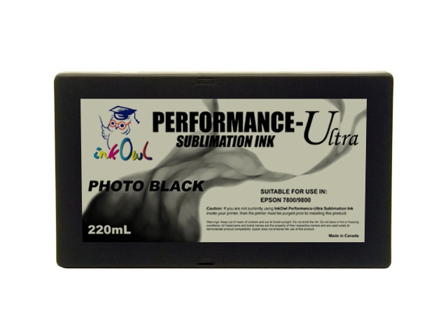 220ml PHOTO BLACK Performance-Ultra Sublimation Cartridge for Epson Stylus Pro 7800, 9800