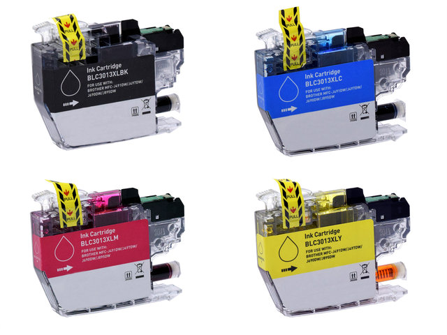 4-Pack Compatible Cartridges for BROTHER LC3013