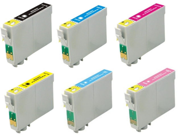 6-Pack Replacement Cartridges for EPSON T0791-T0796 (#79)