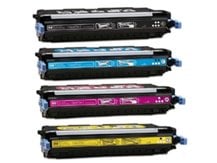 4-Pack Compatible Cartridges for HP Q6470A-Q6471A-Q6472A-Q6473A (501A/502A)