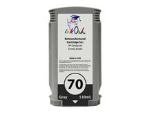 Remanufactured 130ml HP #70 GRAY Pigment Cartridge for DesignJet Z3100, Z3200 (C9450A)