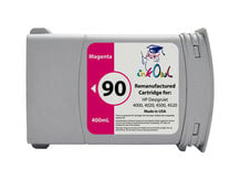 Remanufactured 400ml HP #90 MAGENTA Cartridge for DesignJet 4000, 4020, 4500, 4520 (C5063A)