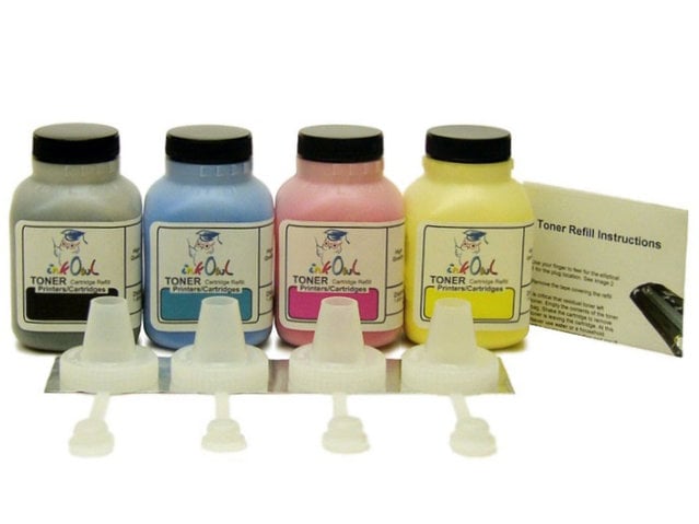 4-Color Toner Refill Kit for use in HP CF500A/X, CF501A/X, CF502A/X, CF503A/X (202A/202X) and others