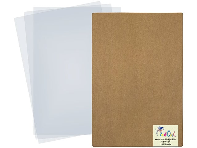 13'' x 19'' (100 Sheets) Transparent Waterproof Inkjet Film