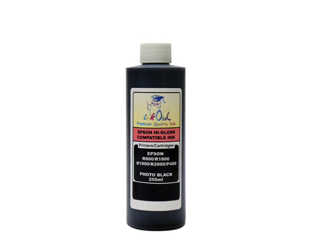 250ml PHOTO BLACK ink for EPSON Stylus Photo R800, R1800, R1900, R2000, SureColor P400