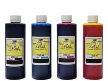 4x250ml Black, Cyan, Magenta, Yellow Ink for HP 10, 11, 12, 13, 14, 82