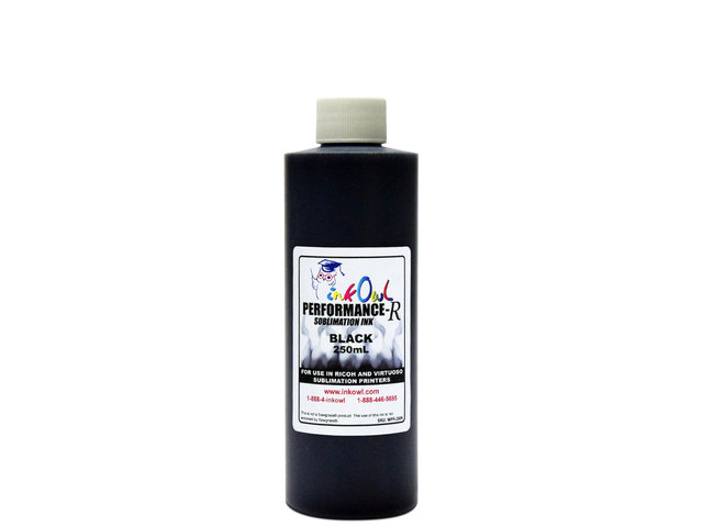 250ml BLACK Performance-R Sublimation Ink for use in Ricoh® and Virtuoso® printers