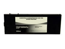 220ml Black Dye Screenprinting Cartridge for EPSON 4880 - LIGHT MAGENTA Slot