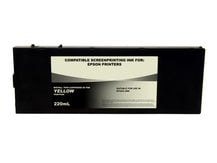 220ml Black Dye Screenprinting Cartridge for EPSON 4880 - YELLOW Slot