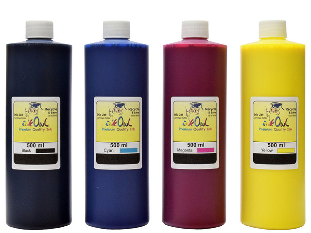 4x500ml PREMIUM PIGMENTED Ink for EPSON EcoTank Printers using 542 ink