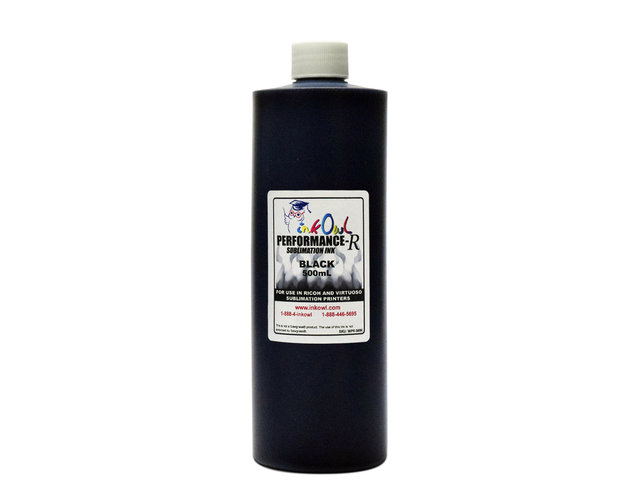 500ml BLACK Performance-R Sublimation Ink for use in Ricoh® and Virtuoso® printers