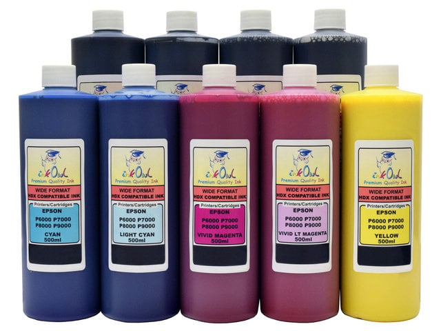 9x500ml ink for EPSON SureColor P5000, P5070, P6000, P7000, P8000, P9000