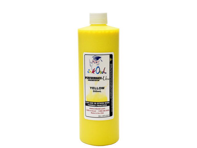 500ml YELLOW Performance-Ultra Sublimation Ink for Epson Wide Format Printers