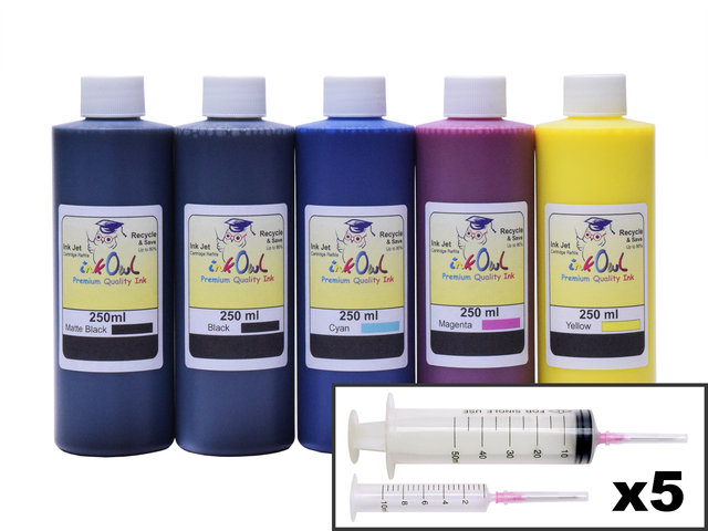 5x250ml Ink Refill Kit for CANON PFI-030/031/032, PFI-120/121, PFI-320/321