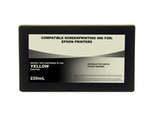 220ml Black Dye Screenprinting Cartridge for EPSON 7800, 9800 - YELLOW Slot