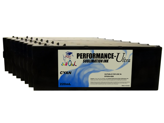 8-Pack 220ml Performance-Ultra Sublimation Cartridges for Epson Stylus Pro 4880