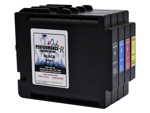 4-Pack Performance-R Sublimation Cartridges for use in Ricoh® GX 5050, GX 7000 printers (GC21)