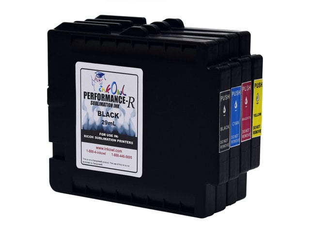 4-Pack Performance-R Sublimation Cartridges for use in Ricoh® GX e3300, GX e7700 printers (GC31)