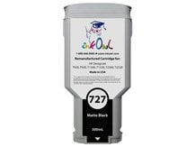 Remanufactured 300ml HP #727 MATTE BLACK Cartridge for DesignJet T920, T930, T1500, T1530, T2500, T2530 (C1Q12A)