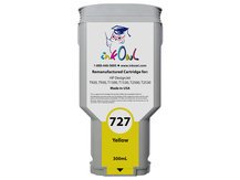 Remanufactured 300ml HP #727 YELLOW Cartridge for DesignJet T920, T930, T1500, T1530, T2500, T2530 (F9J78A)