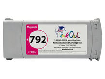 Remanufactured 775ml HP #792 MAGENTA Cartridge for DesignJet L26100, L26500, L26800, Latex 210, 260, 280 (CN707A)