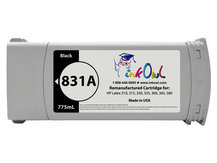 Remanufactured 775ml HP #831A BLACK Cartridge for Latex 310, 315, 330, 335, 360, 365, 560 (CZ682A)