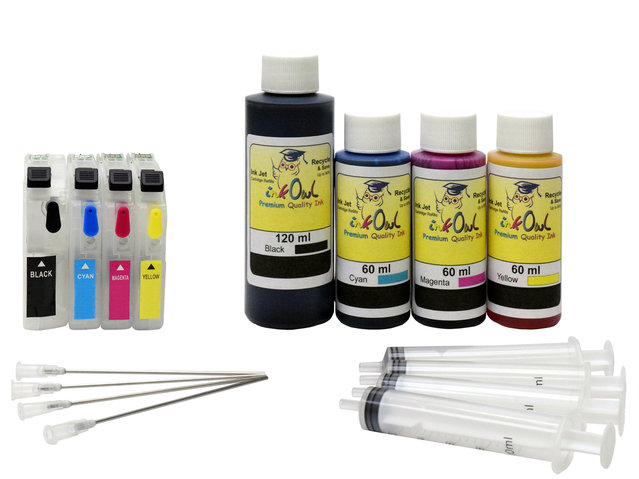 Refillable Cartridges for Brother LC203 with our Trial Size Ink Set