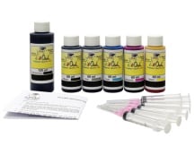 Combo Kit for use in CANON printers with 6 cartridges including Gray