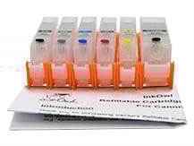 Easy-to-refill Cartridge Pack for use with CANON PGI-220, CLI-221 with GRAY