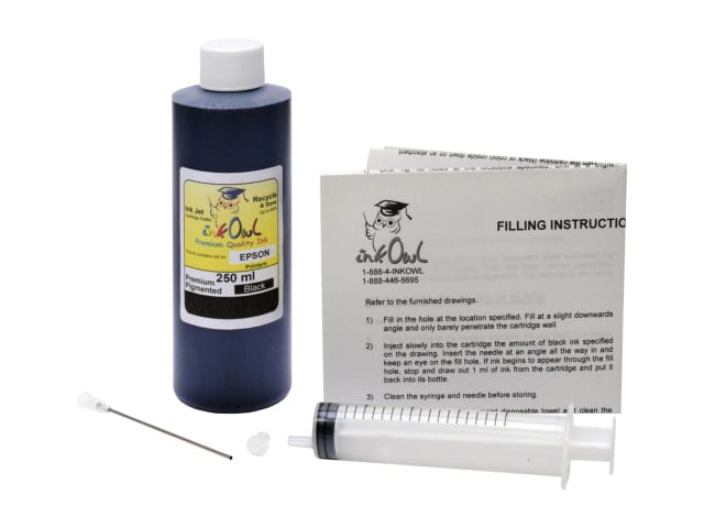 *PREMIUM PIGMENTED* 250ml Black Kit for EPSON ColorWorks C830, C831, C832, and related models