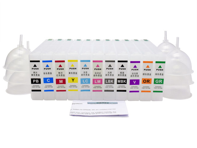 Refillable Cartridge Set for EPSON SureColor P5000, P5070 with VIOLET