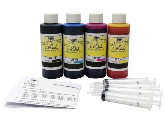 120ml Bulk Kit for HP DesignJet T100, T120, T125, T130, T210, T230, T250, T520, T525, T530, T630, T650, Studio