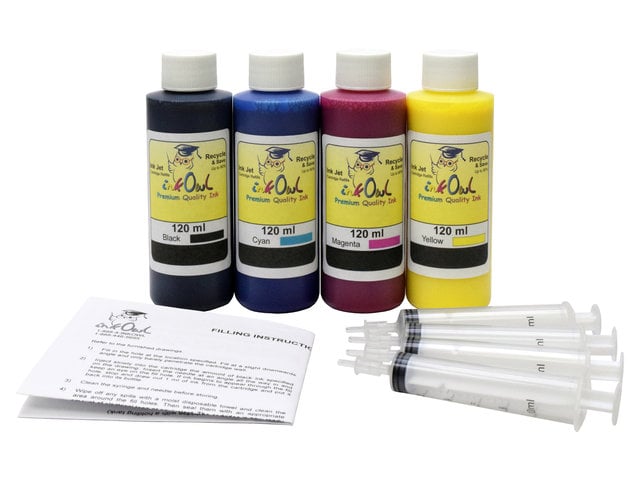 *PIGMENTED* 120ml Bulk Kit for HP 932, 933, 950, 951, 952, 953, 954, 955, 956, 957, 958, 959, 962, 966, and others