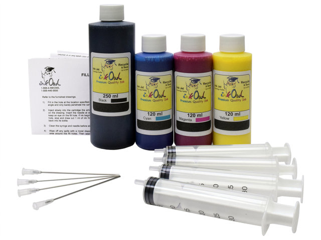 *PIGMENTED* 250ml/120ml Bulk Kit for HP 970, 971, 980