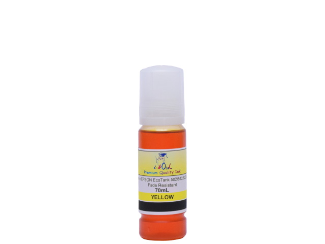 Compatible YELLOW Ink Bottle for EPSON EcoTank printers using 502, 512, 522, 552 ink
