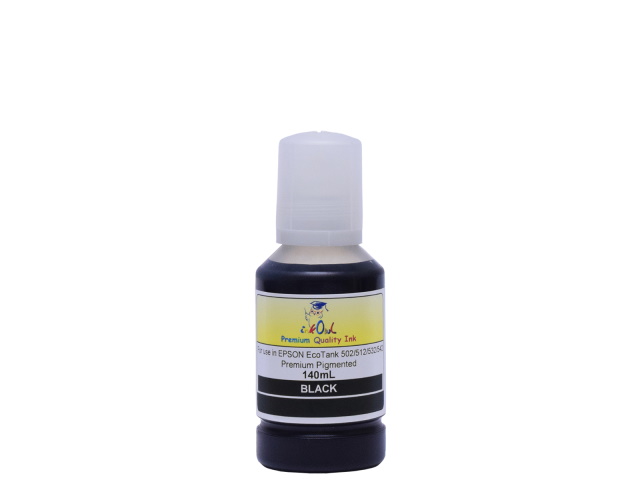 Compatible BLACK Ink Bottle for EPSON EcoTank printers using 502, 512, 532, 542 ink