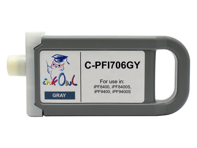 New PFI706GY Compatible cartridge for Canon IPF8400 PFI706 Gray 