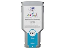 Remanufactured 300ml HP #728 CYAN Cartridge for DesignJet T730, T830 (F9K17A)