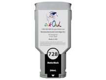 Remanufactured 300ml HP #728 MATTE BLACK Cartridge for DesignJet T730, T830 (F9J68A)