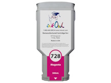 Remanufactured 300ml HP #728 MAGENTA Cartridge for DesignJet T730, T830 (F9K16A)