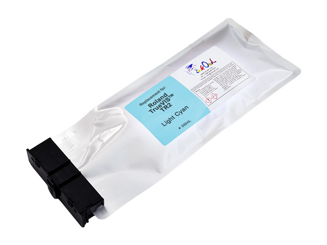 500ml LIGHT CYAN Compatible Ink Pouch for Roland TrueVIS Printers using TR2 ink (TR2-LC)