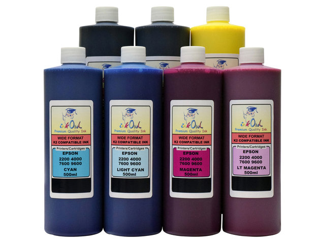 7x500ml Compatible Ink for EPSON Ultrachrome K2 for Stylus Pro 7600, 9600