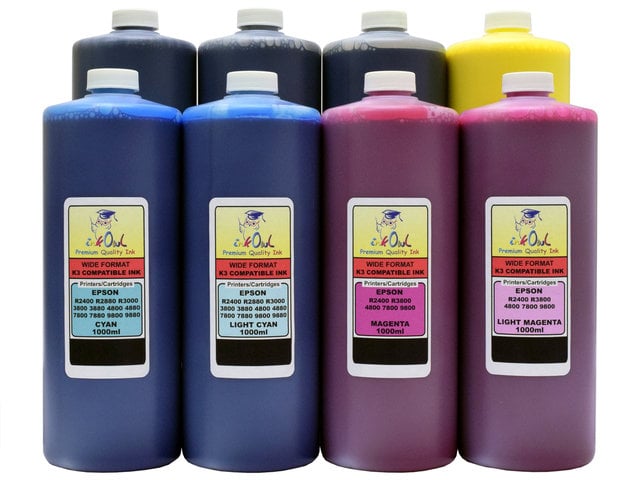 8x1L ink for EPSON Ultrachrome K3 (for R2400, 3800, 4800, 7800, 9800)